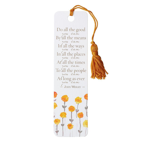 Christian Art Gifts - Bookmark: Do all the good you can
