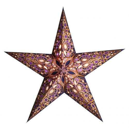Van Verre - Handprinted Paper Star Light - Taj