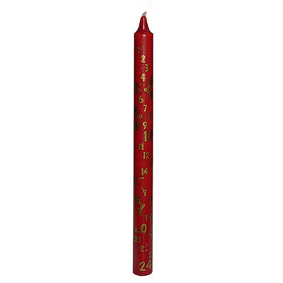Christmas 10" Advent Candle Red or Ivory