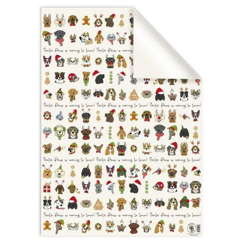 Dandelion Christmas Gift Wrap - Dogs