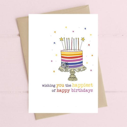 Dandelion Card - Birthday Happiest of Happy