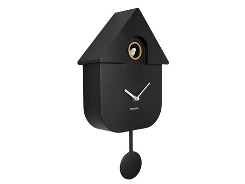 Karlsson Wall Clock - Cuckoo in Black