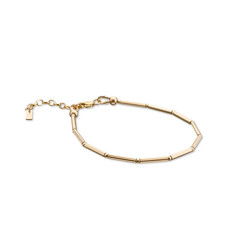 Scribble & Stone Bracelet - 14kt GoldFill Linear Bracelet