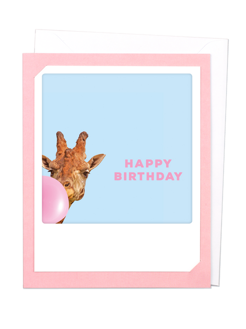 Pickmotion Photo-Card - Happy Birthday Giraffe