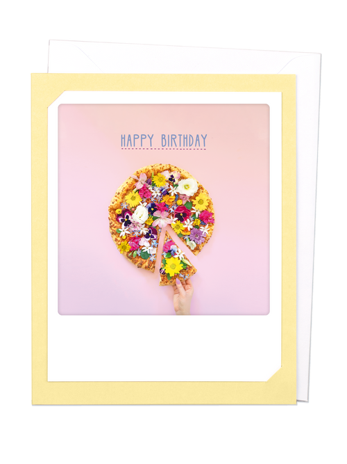 Pickmotion Photo-Card - Happy birthday Flower Cake