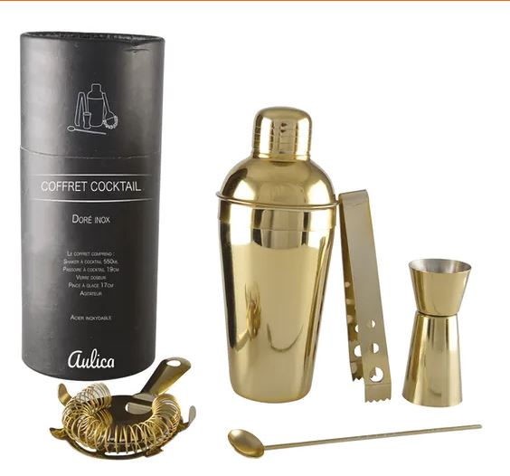 Aulica -  Cocktail set - Gold Stainless Steel