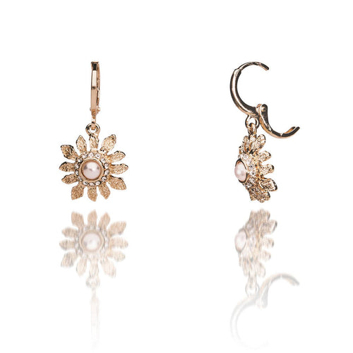 Lovett Earrings - Sunflower 50s Hoops