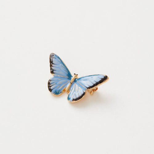 Fable Jewellery - Enamel Blue Butterfly Brooch