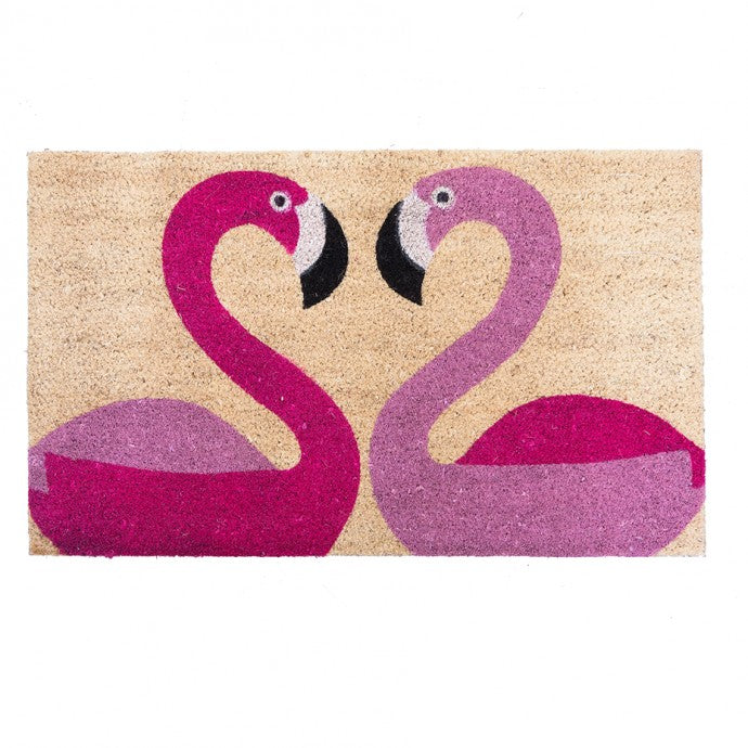 Bombay Duck Door Mat - Flamingoes