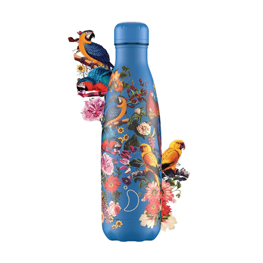 Chilly's 500ml Original Bottle Tropical Parrot Blooms