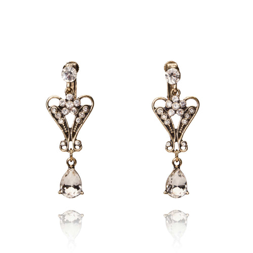 Lovett Earrings - Pendeloque Drop Crystal