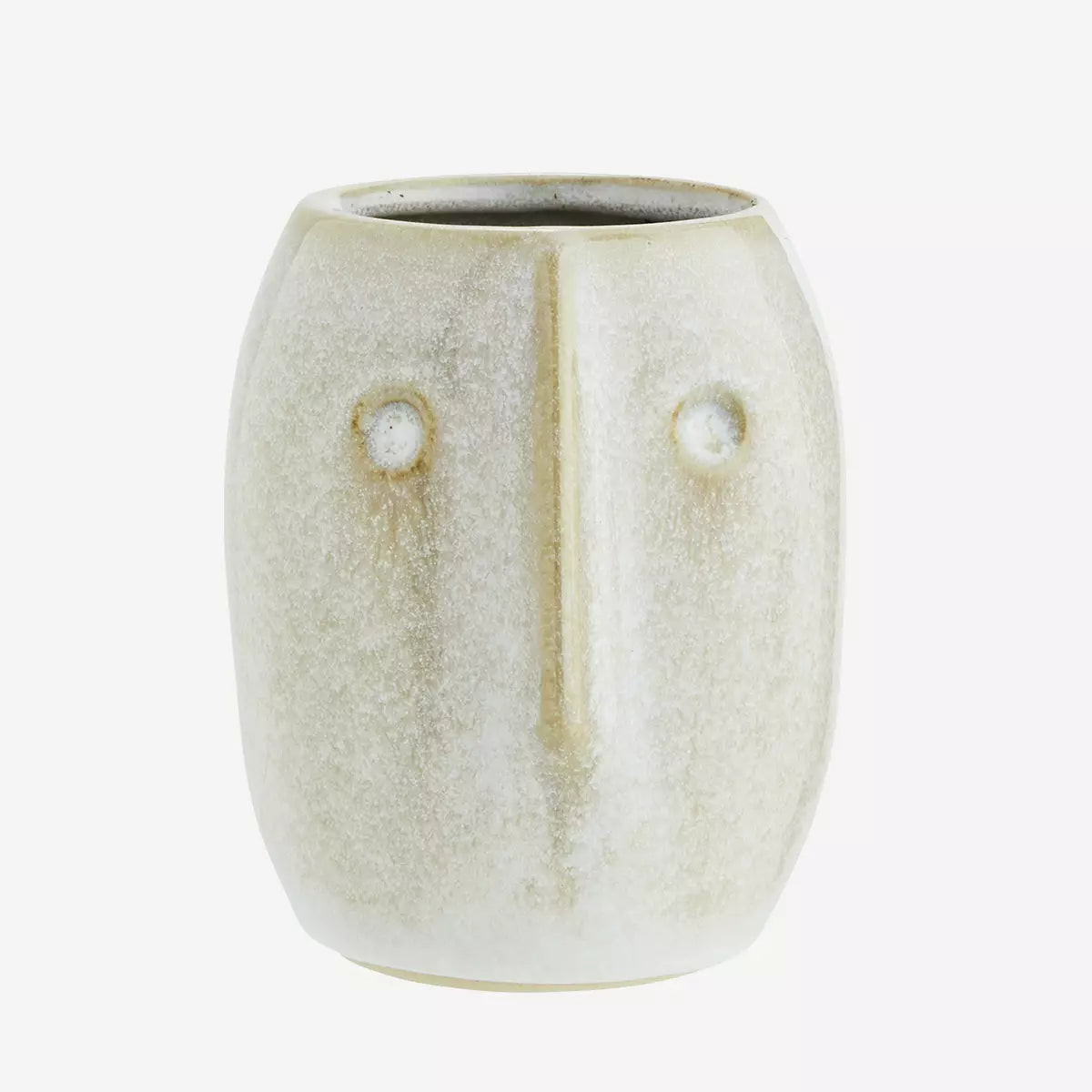 Madam Stoltz Plant Pot - Stoneware with Face Imprint