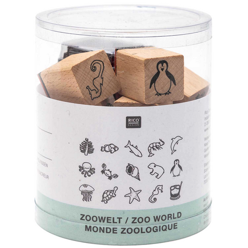 Paper Poetry Stamp Set - Zoo Anuimals