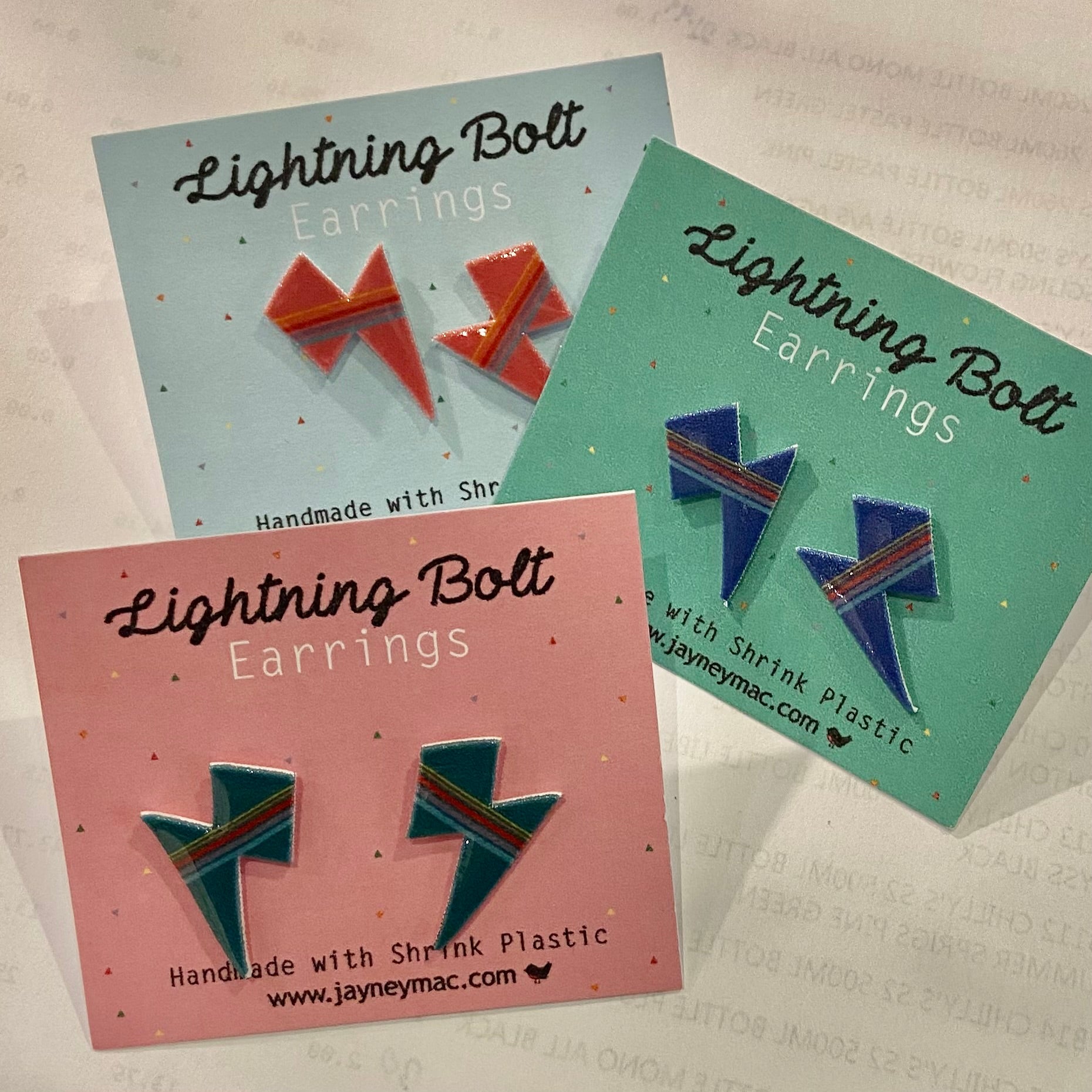 Jayney Mac Earrings - Stud Lightening Bolt