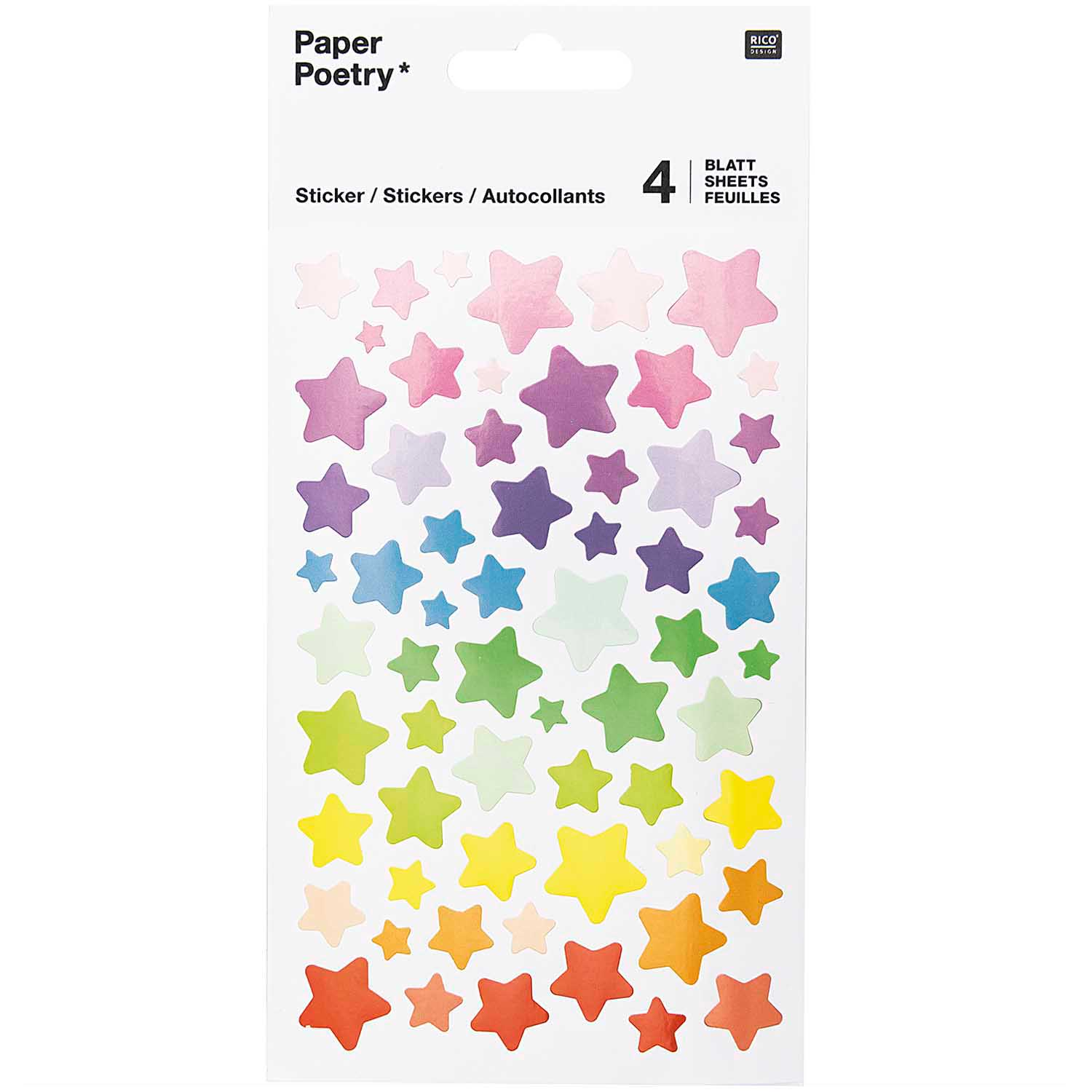 Paper Poetry Stickers - Stars