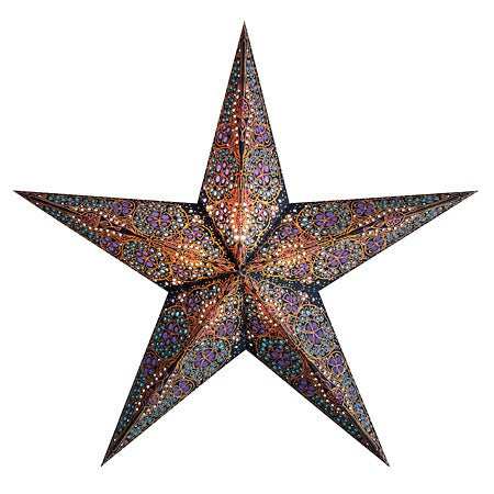 Van Verre - Handprinted Paper Star Light - Kalea