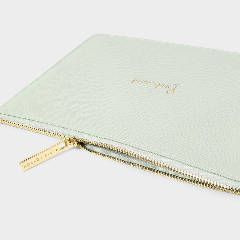 Katie Loxton Perfect Pouch - Bridesmaid Sage Green