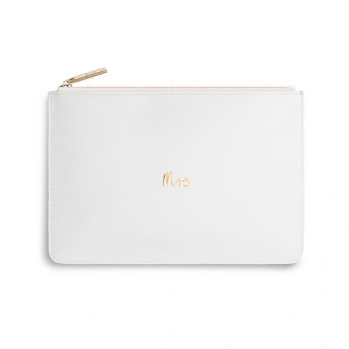 Katie Loxton Perfect Pouch - MRS  (Chalky White)