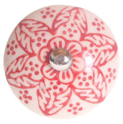 Drawer Knob - Ceramic Red Henna