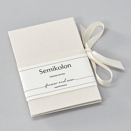 Semikolon Photo Album Leporello Classico - Chamois Wedding Edition