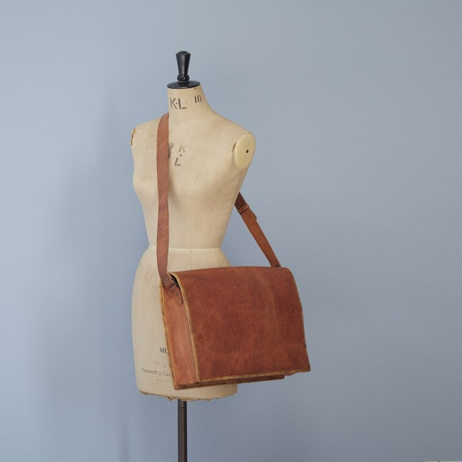 Paper high - Brown Leather Bag Large