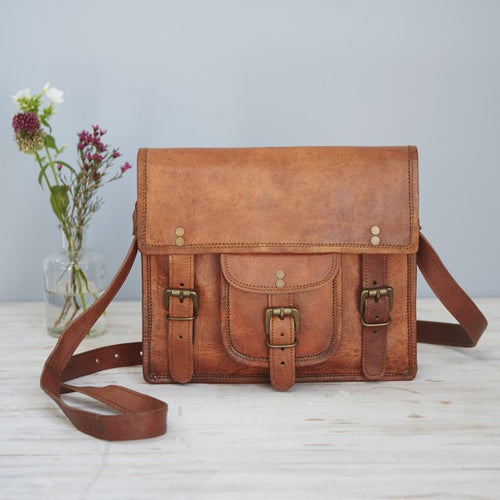 Paper High - Leather Medium Satchel