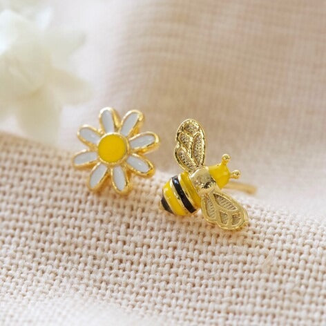 Lisa Angel Earrings - Bee and Daisy Studs