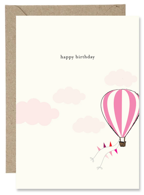 The Paper Gull - Happy Birthday Hot Air Balloon