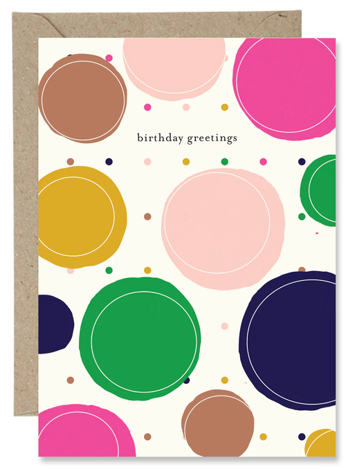 The Paper Gull - Birthday Greetings with Spots