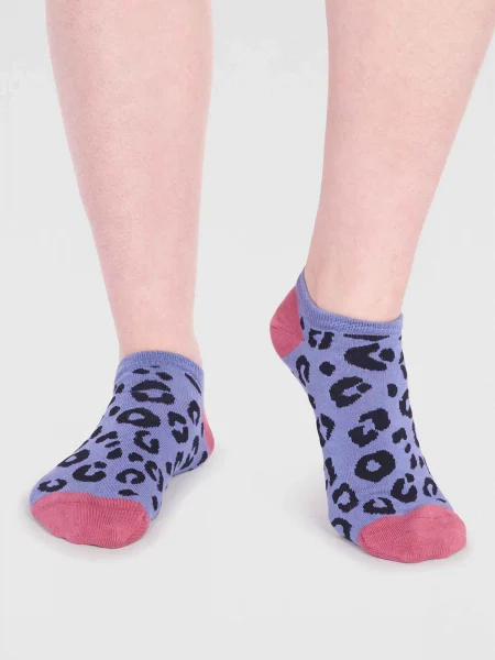 Thought Ladies Socks - Bamboo Trainer Leopard