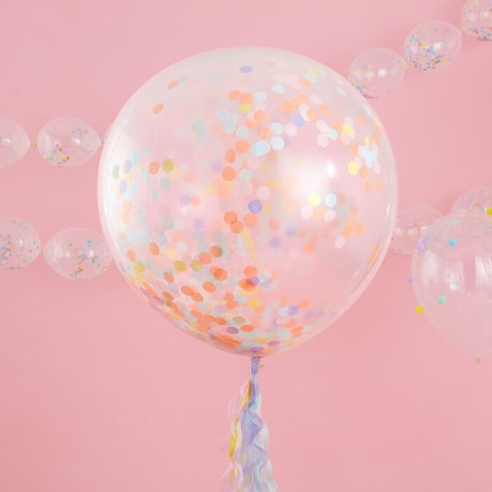 Ginger Ray Balloons - Large Confetti Pastel