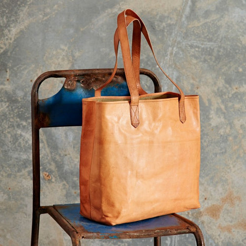 Paper high - Leather Shopper Bag