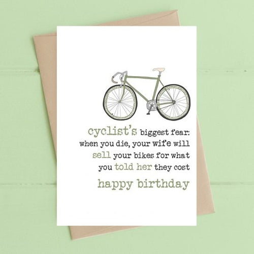 Dandelion Card - Cyclists Biggest Fear